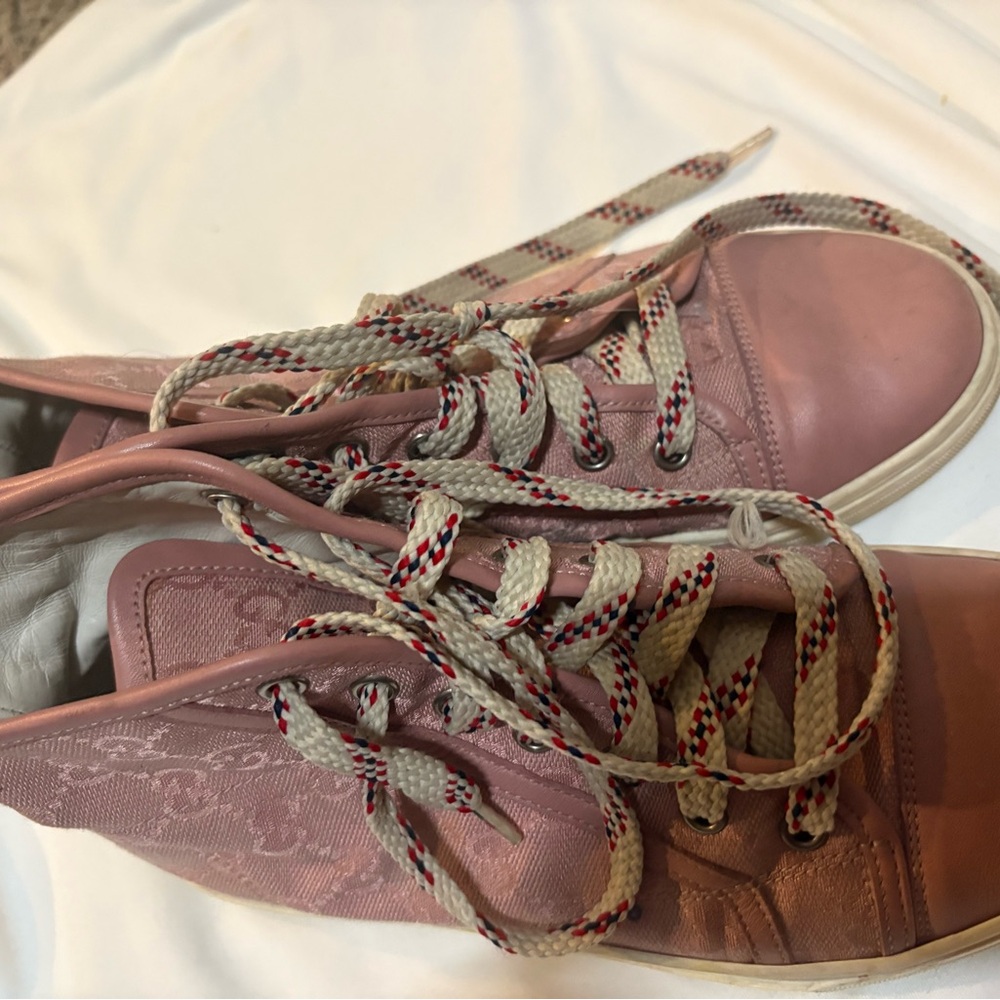 Gucci Pink High-Top Sneakers
